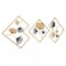 64.57*0.79*27.76" Gold Set of 3 Ginkgo Wall Art Hanging Sculpture Home Art Decor